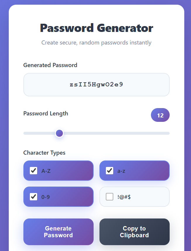 Password Generator