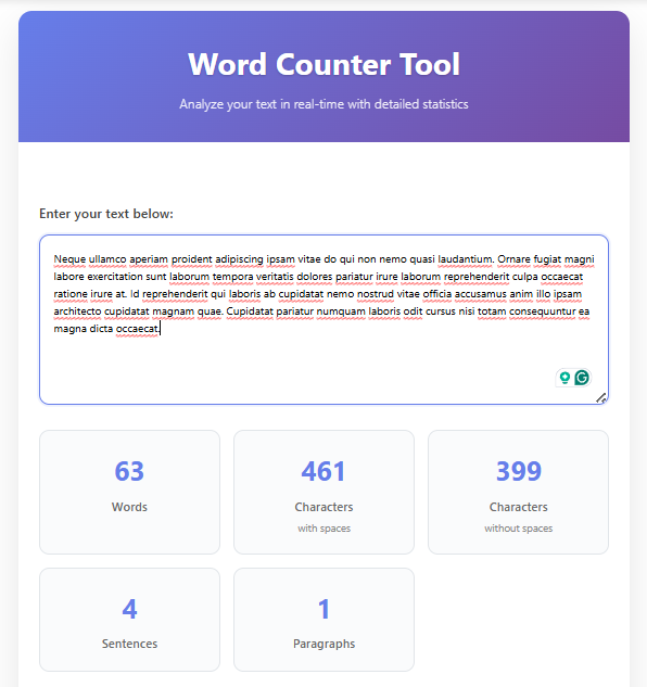 free online word counter tool